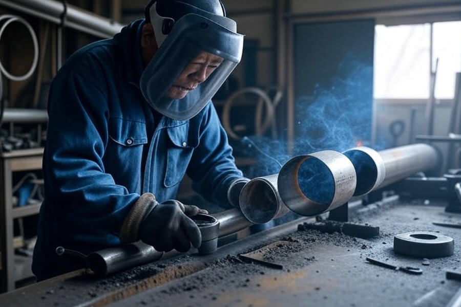 kỹ sư nhật bản gia công ống gió